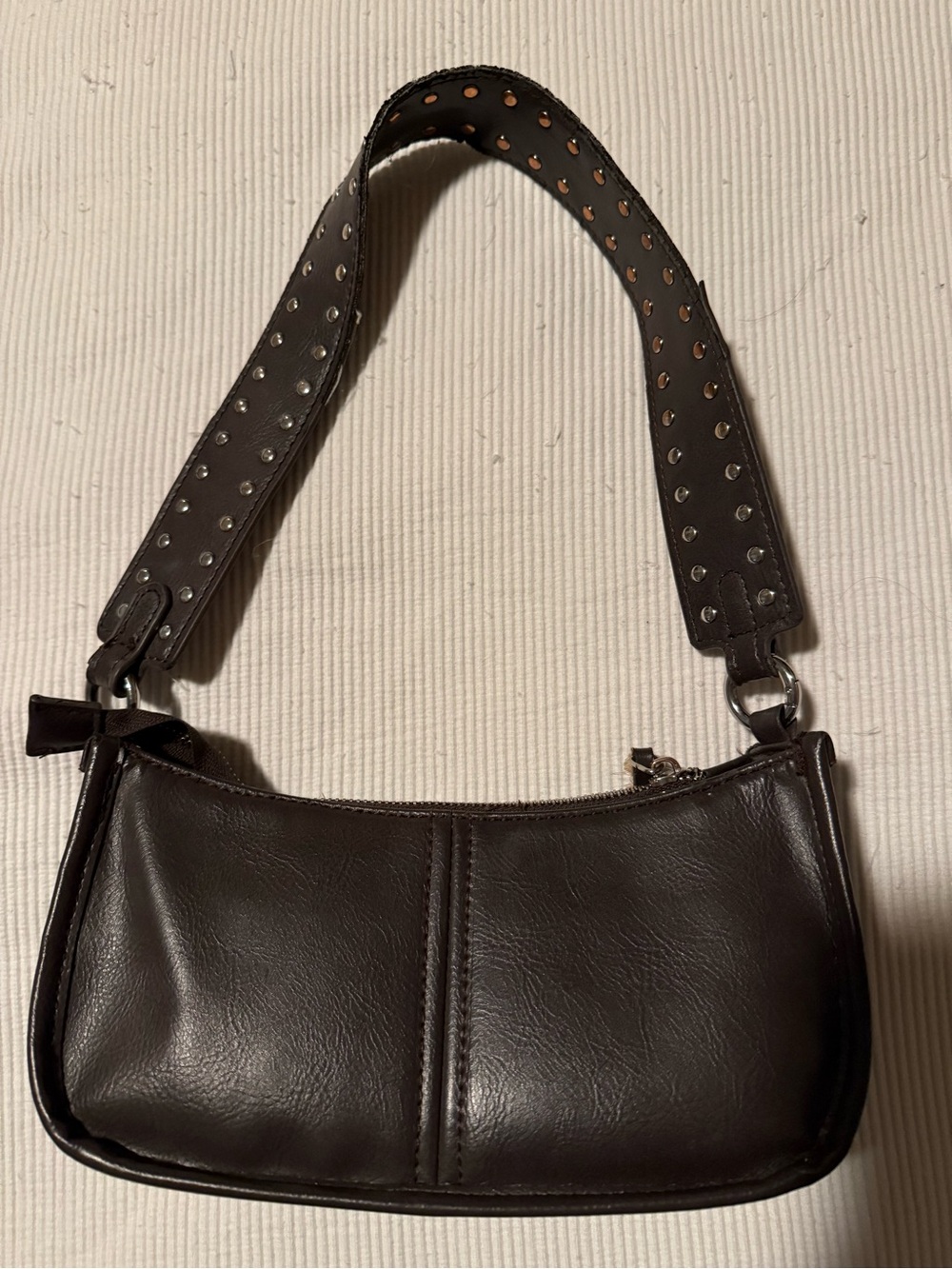 Princess Polly Black Studded Strap Shoulder Bag